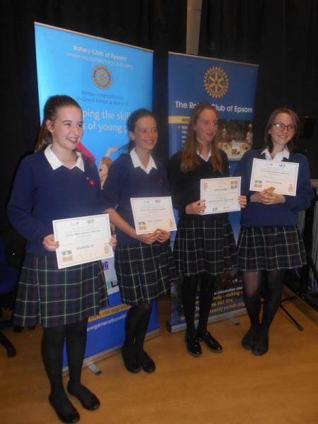 Public French Speaking for Intermediates and Jumiors - Some of the contestants at the French Speaking competition