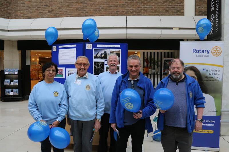 At the stand in the Ashley Centre