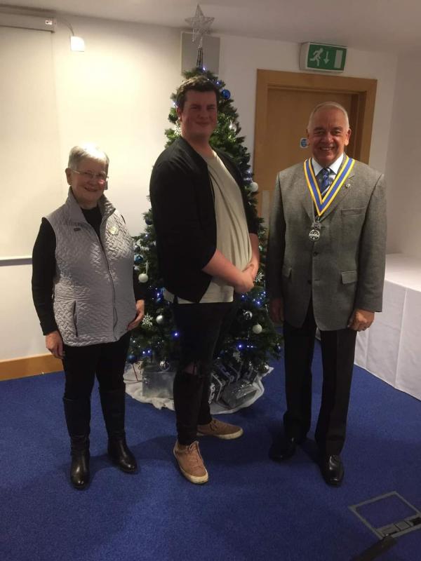 Weekly Meeting with Jack McPhail - Visitors welcome - Jack with President David and Margaret Clark