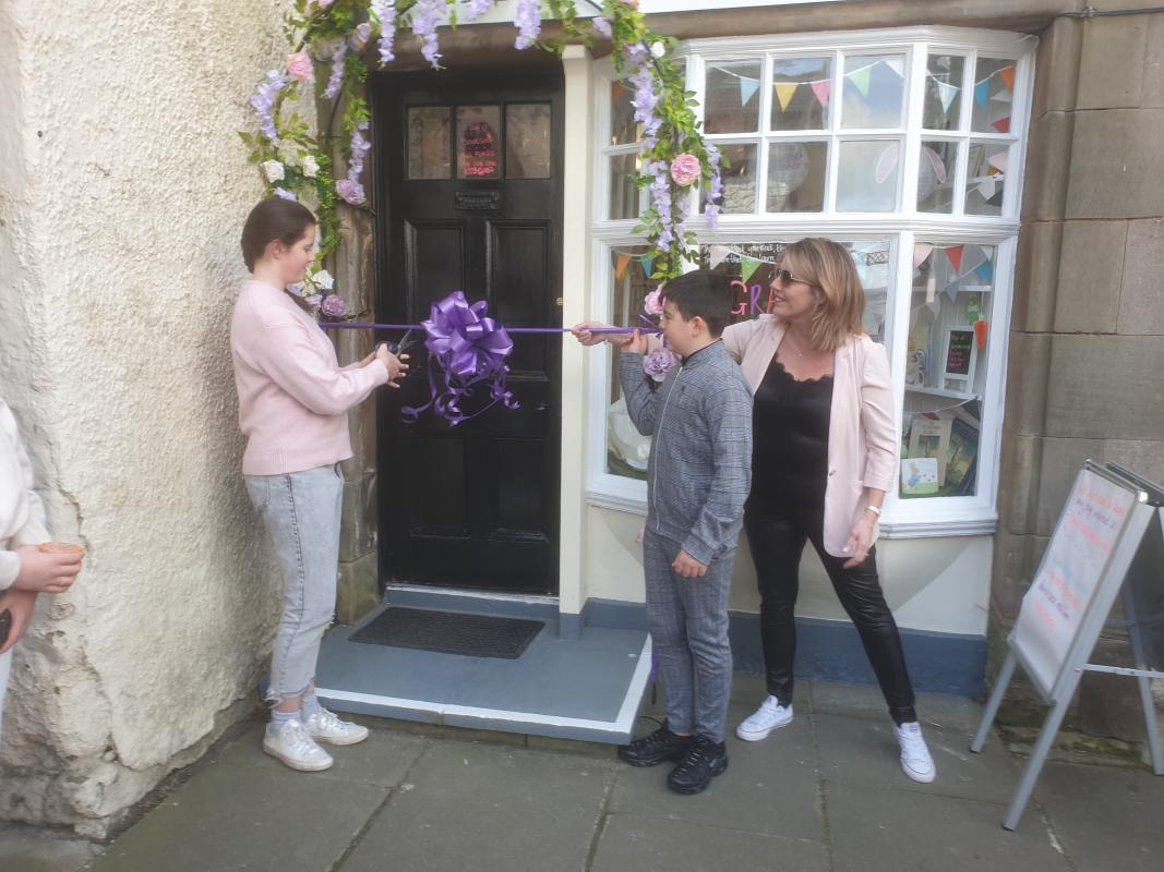 Bookshop Opening: Left to Right  Grace Higgins  Charlie Doga  Tracy Guyan