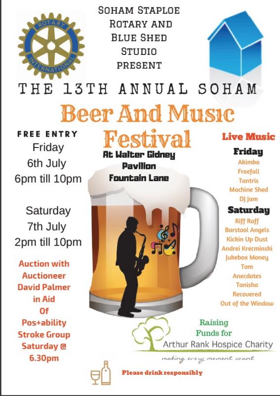 Soham Beer & Music Festival Rotary Club of Soham Staploe