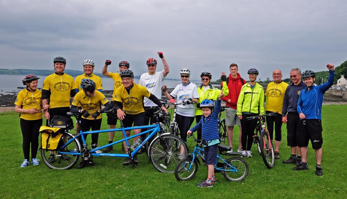 Rotary Ride setting off from Limekilns