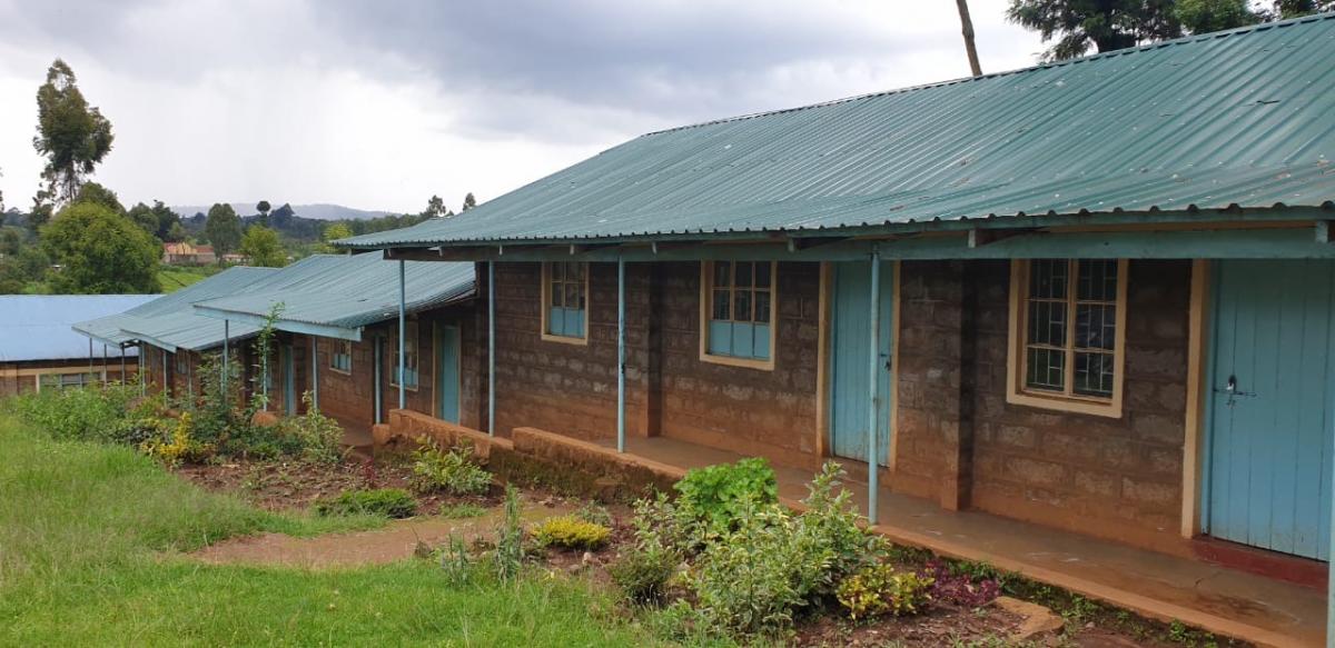 Front view of the block where water will be harvested.