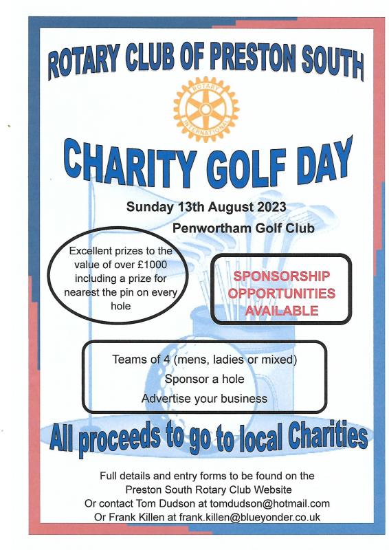 Annual Charity Golf Day Poster