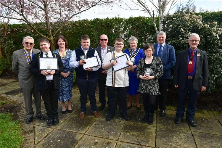 Recipients and guests pictured after the awards ceremony