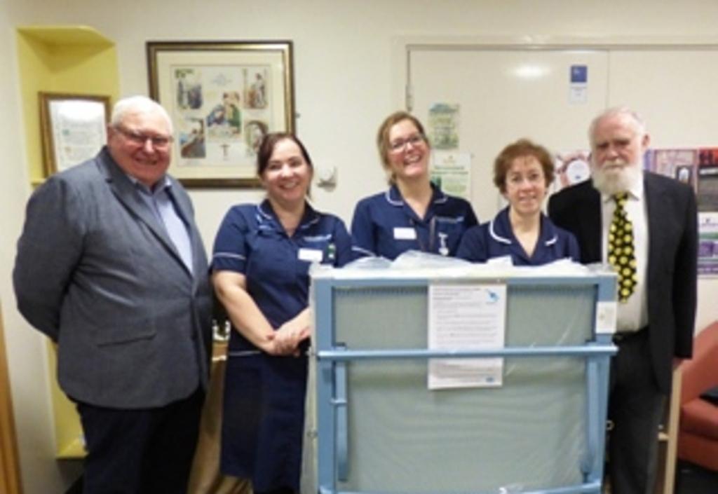 A new bed is delivered to the NNUH