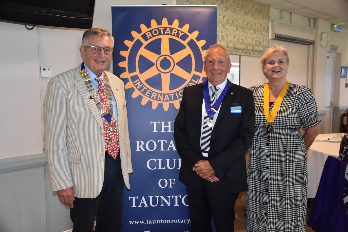 President David lewis, incoming President Harry McFaul and President Elect Tracey Khodabandehloo