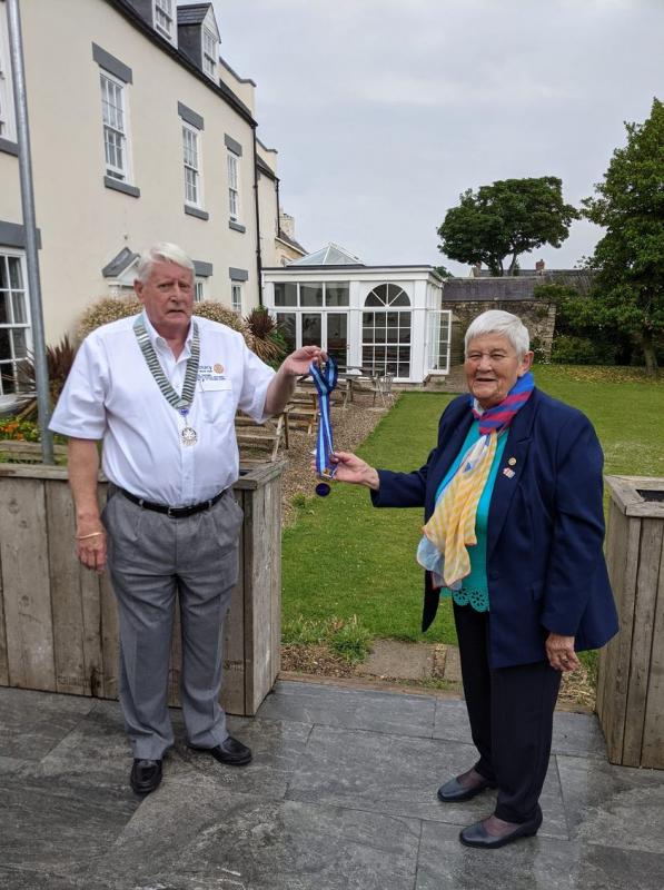 Alan and Barbara at Hallgarth Manor