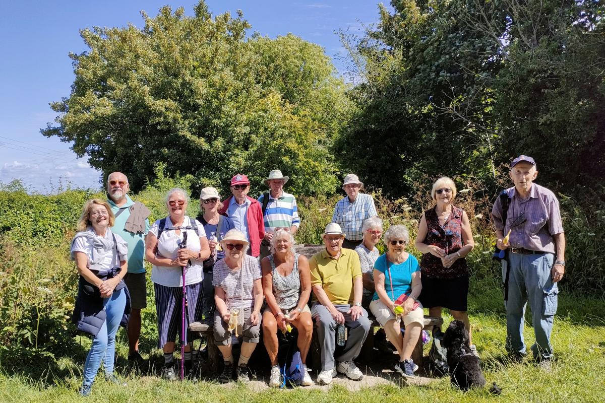 From the left (standing):  Andrea Welland, John Windsor, Janice Vince, Tricia Allen, Paul Tuley, Geoff Lowles, Mike Logan, Daphne Vaesen and Mike Allen;  (seated) Maggie Posgate, Ann Hemmings, Bill Pierce, Pippa Logan and Ivy Thompson
