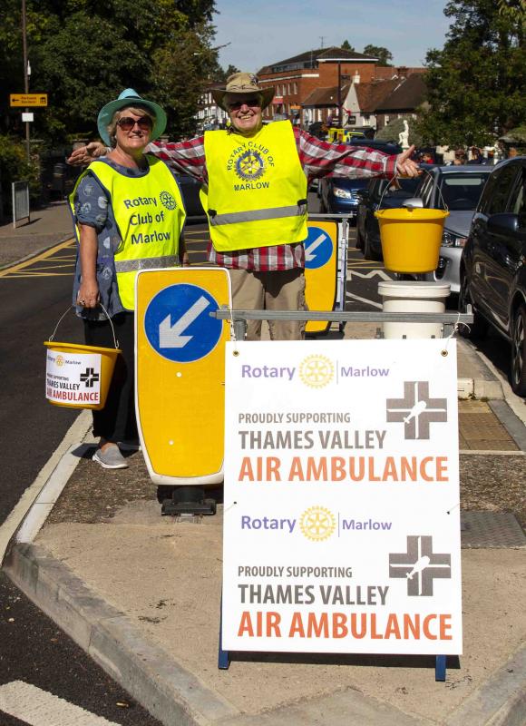 Thames Valley Air Ambulance collection by Rotary Club of Marlow - 