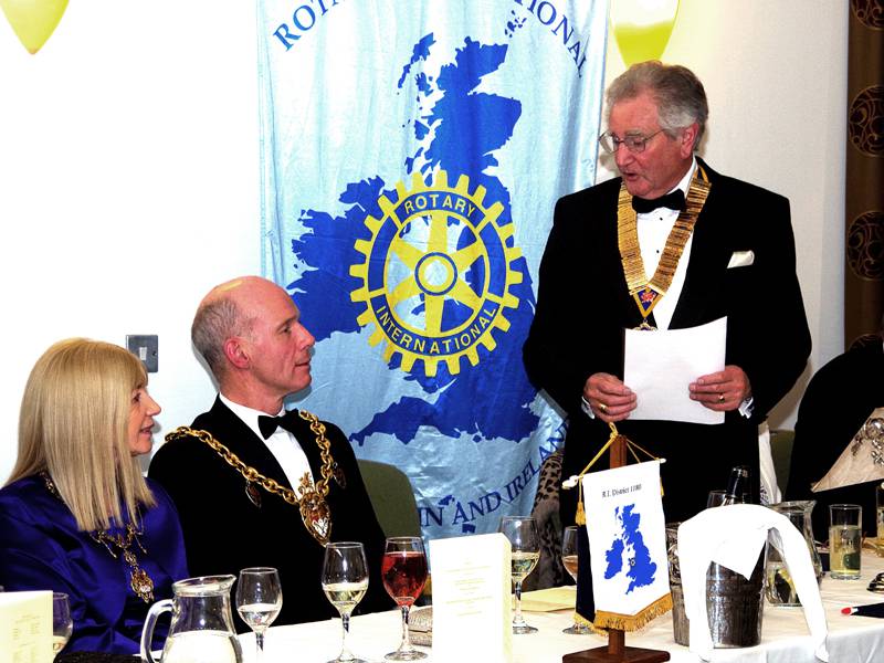 Charter Night 2014 - Peter Tompsett welcomes the Wrexham Mayor