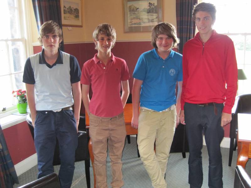 Chris Algeo, James Fox, Daniel Algeo and Ben Stirling