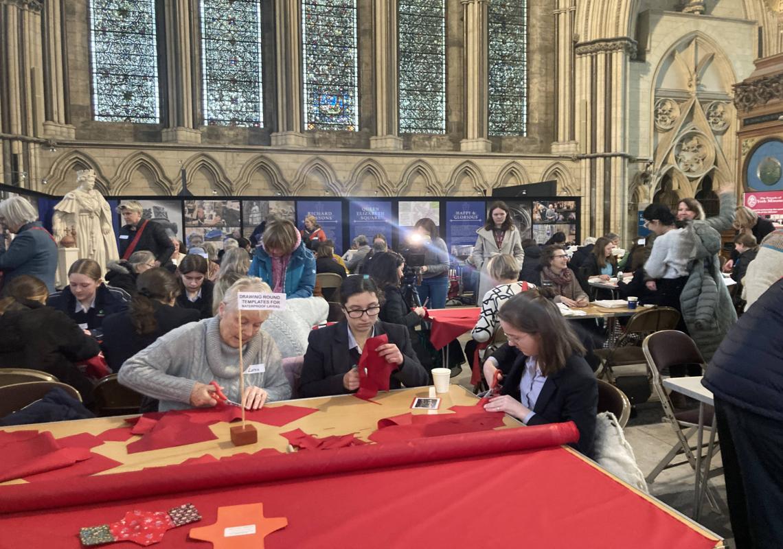 Hard at work at the York Minster Yorkits workshop 2023
