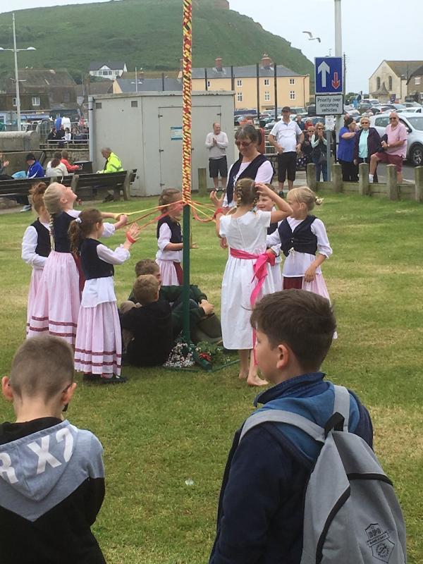 Cream Teas and maypole dancing display at the Salt House, West Bay - 