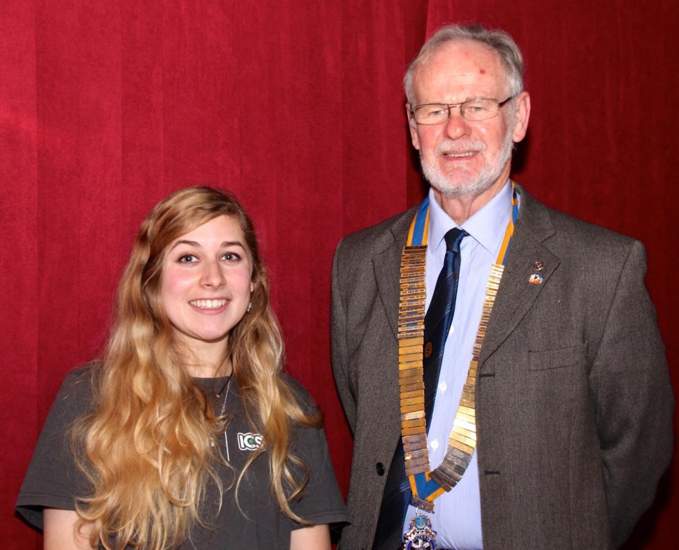 Tess with President Chris