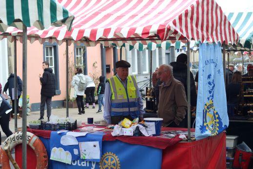 the rotary stall on Jedburgh Easter Market