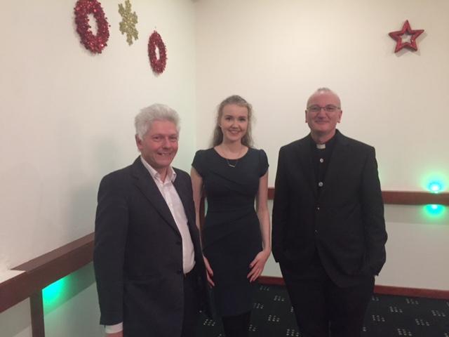 14th Dec 2016 - Christmas Message - Club Vice President Nigel Wunsch with special guests Father Paul Morton and Anna Heywood