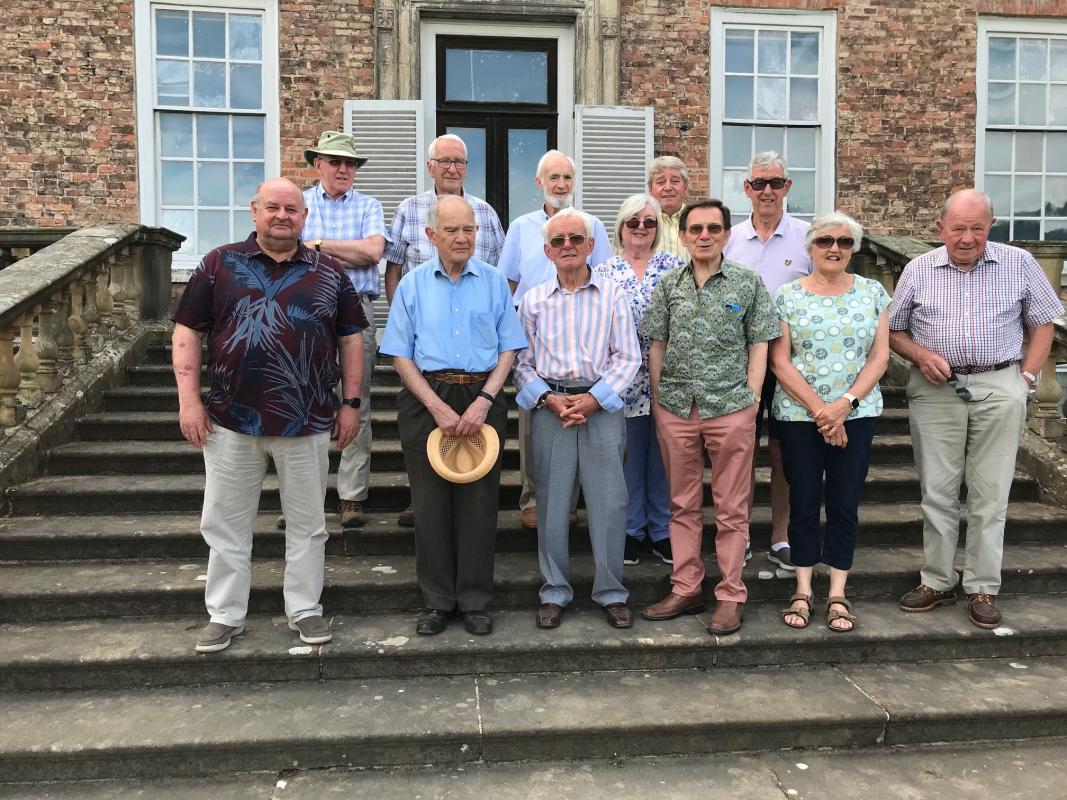 Club members and wives enjoyed a summer picnic in the Walled Garden at Erddig Hall