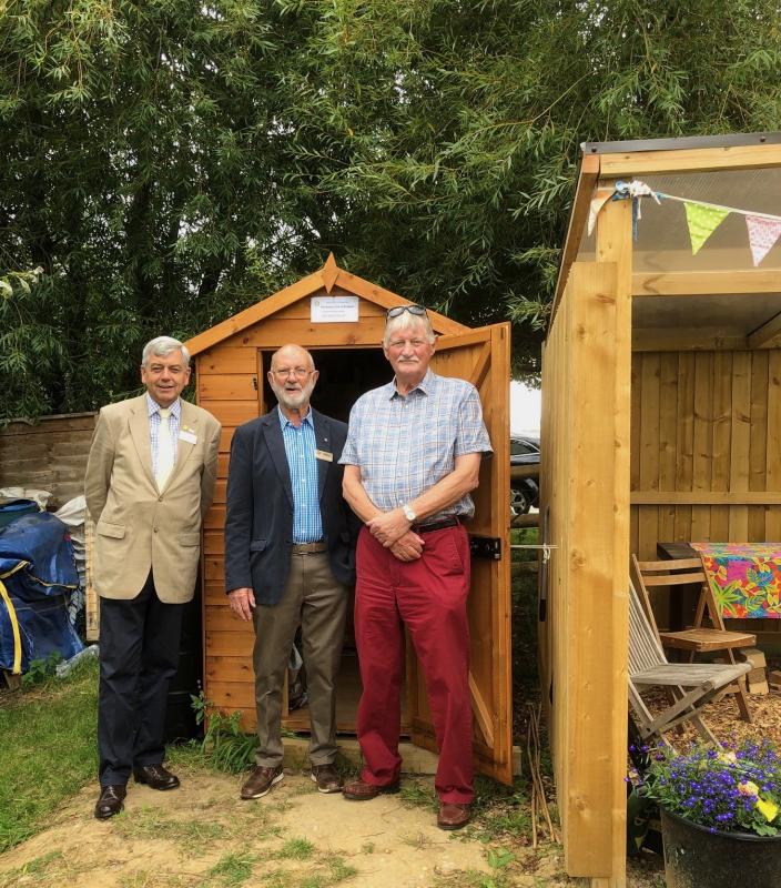 The donated tool shed