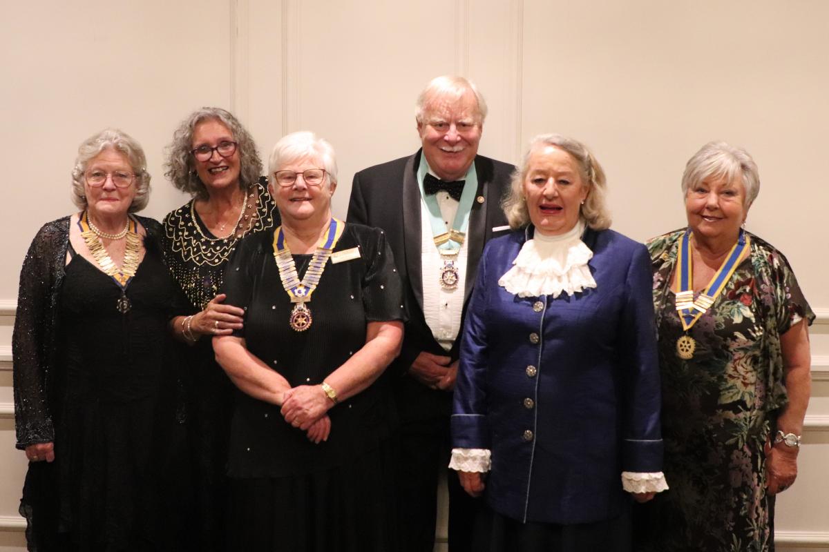 President Ann Reed with invited guests at the Charter 75th anniversary dinner