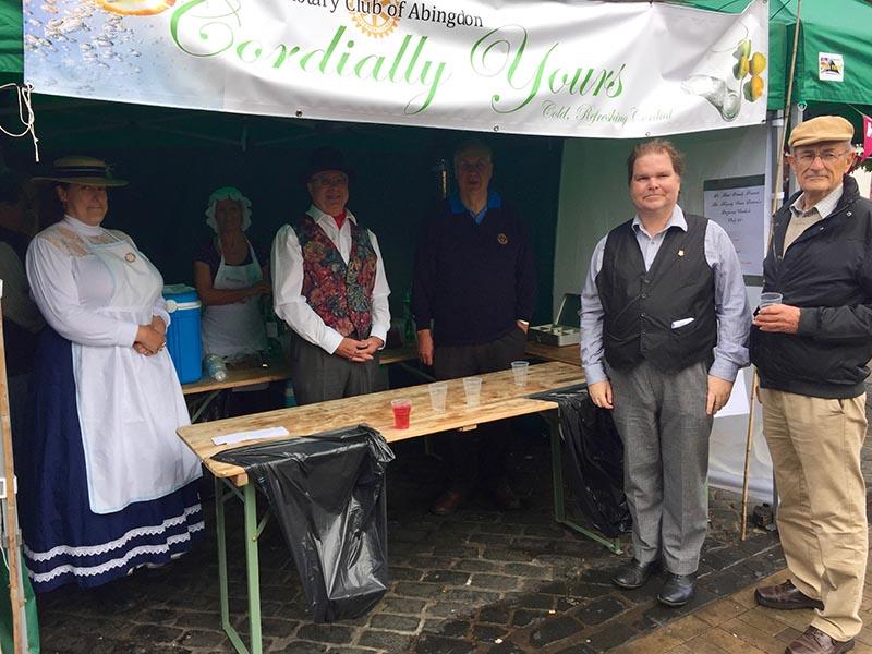 Abingdon Rotarians nourishing the local community - in historical dress!