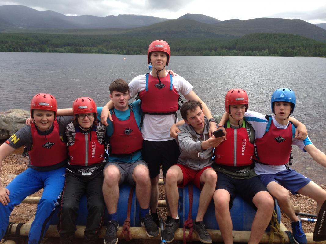 RYLA 2017 - Boys camp - RYLA - Raft Building @ Loch Morlich