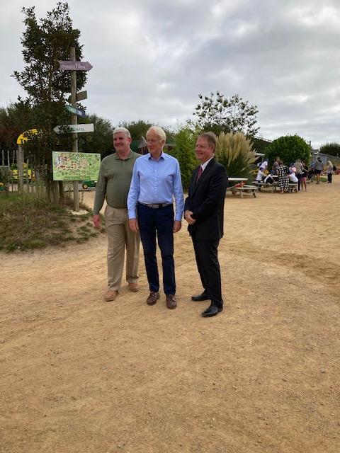 his Excellency Sir Stephen Dalton together with ___ form Rathbones our sponsor for the event and President Richard Harwood.