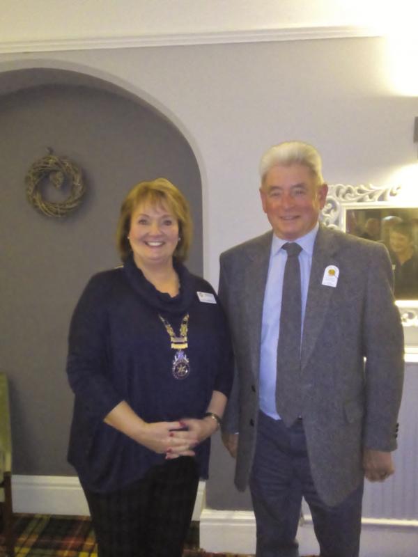 Stewart Houston with our President, Rhona Somerville