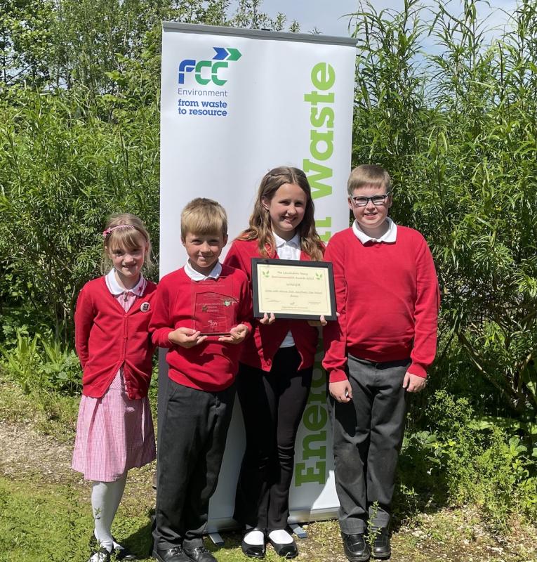 Lincolnshire Young Environmentalist Finals - 2023 - Ramona, 8 Arturis, 9 Julia, 10, and George, 11