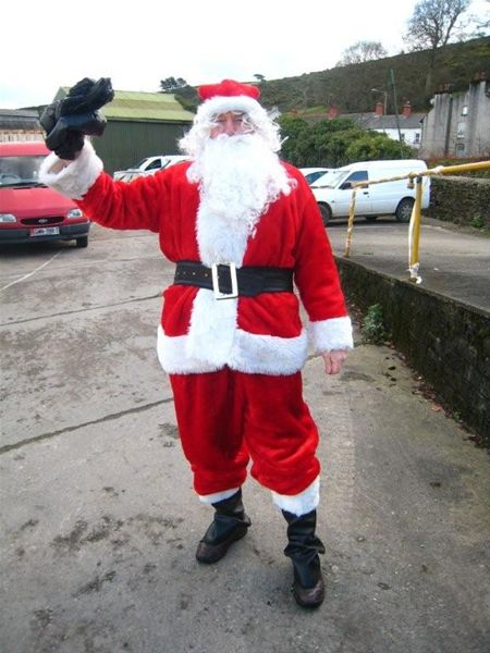 Rudolph 2009 - Santa arriving at Ballacloan Primary School