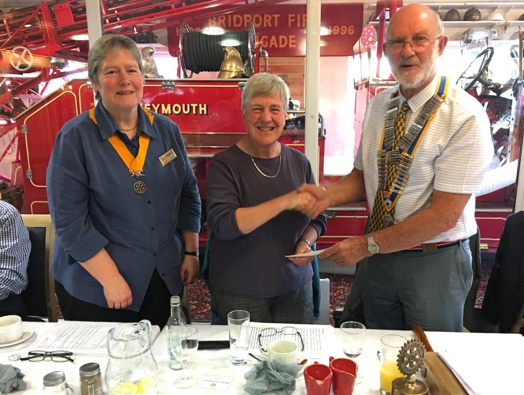 L-R Hilary Cunningham (President nominee), Sue McLaney, President Bernard Paull 