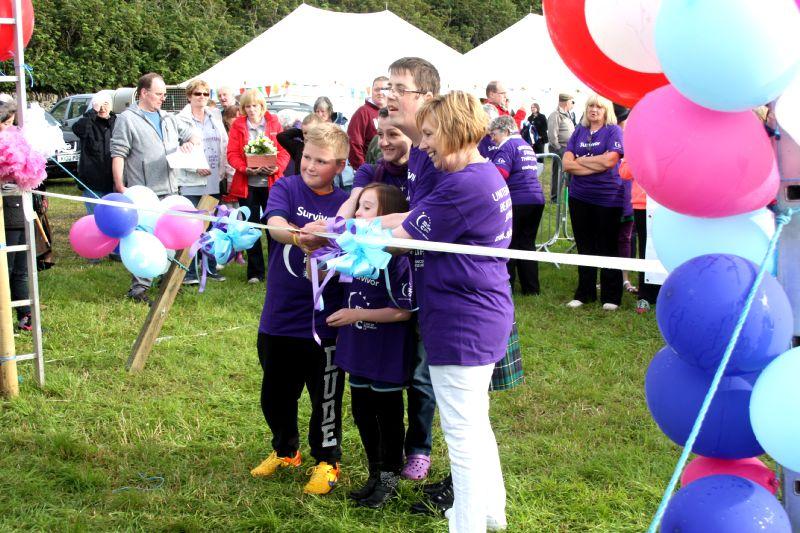 Relay for Life Pictures - Cutting the starting tape