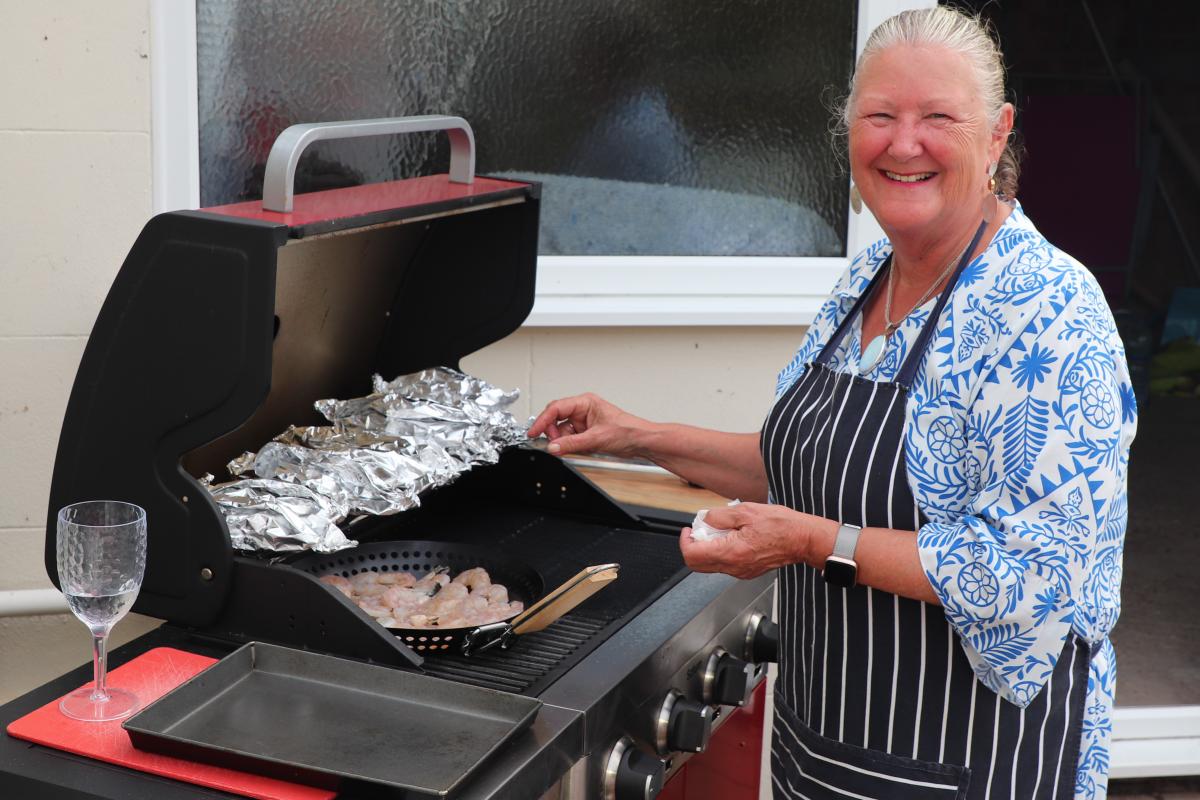 Janice Vince at the BBQ