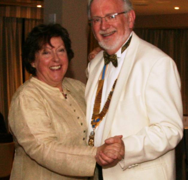 President's Dinner 2013 - Nigel Milway, our President and his wife Maureen