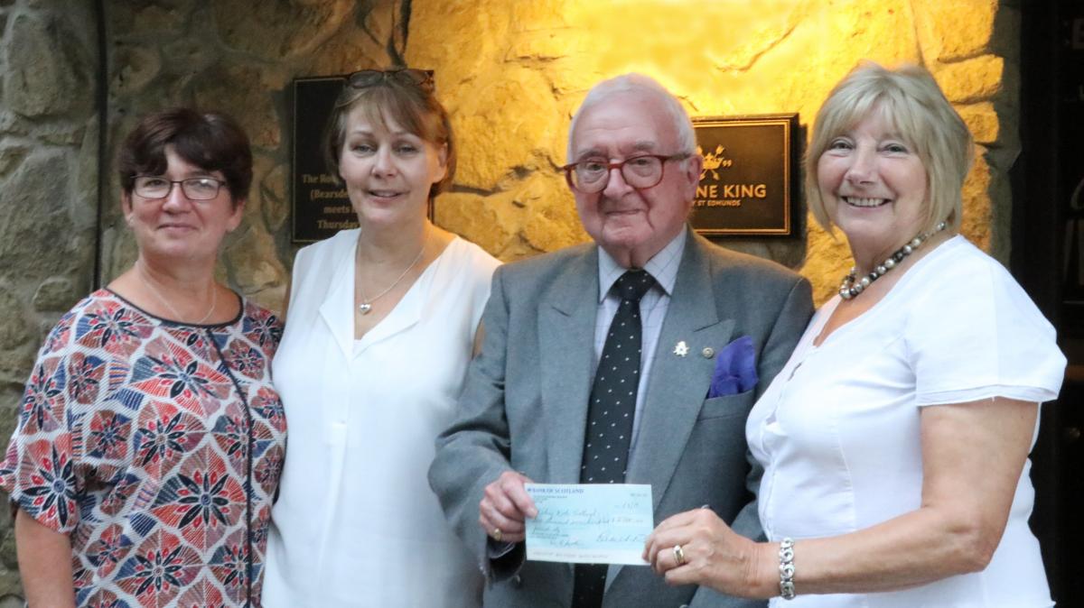 Kidney Kids - Allander Rotary present a cheque for £36,220 to Kidney Kids Scotland (1st August 2019).  This is the largest single donation that the Charity has ever received and the largest Allander has ever presented.