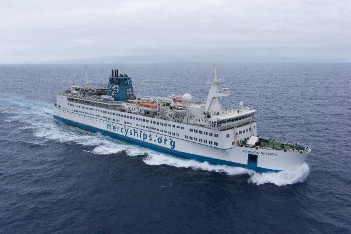 Mercy Ship at Sea