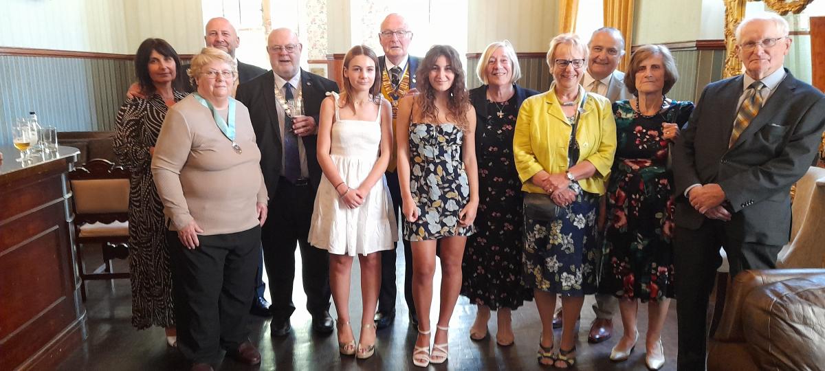 Paul Harris Awards - President John Reid and his family and guests at the President's Lunch  