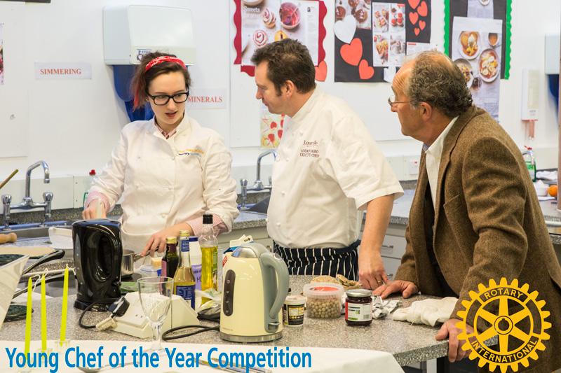 The judges keeping a careful eye on proceedings.