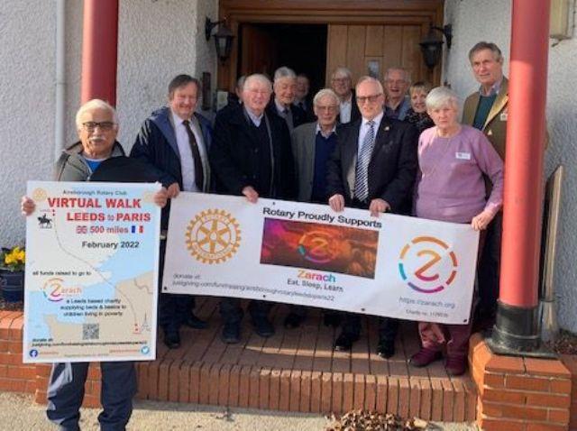 Start of the Leeds to Paris walk for Zarach