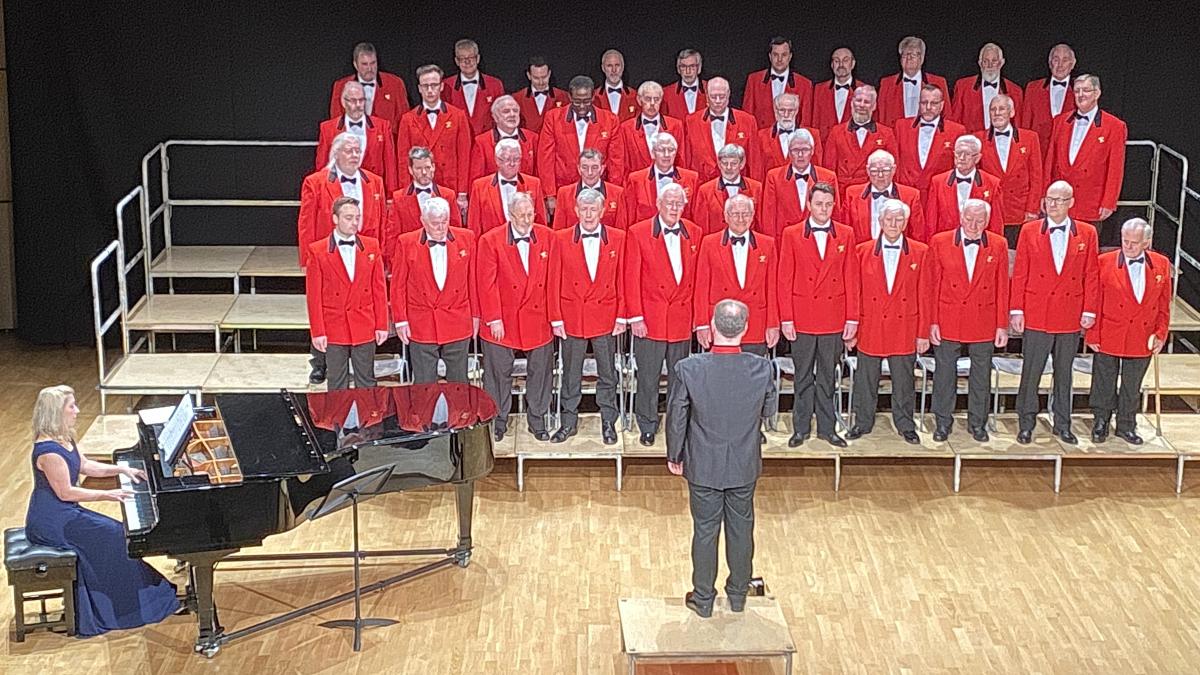 London Welsh Male Voice Choir performing at Charity Concert, Kent College, February 2022