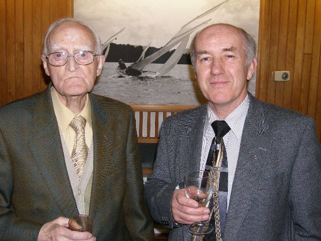 An Evening at the Royal Windermere Yacht Club - George Walsh and President Malcolm McFarlane