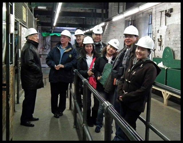 Pictured on their visit to the Mining Museum at Wakefield