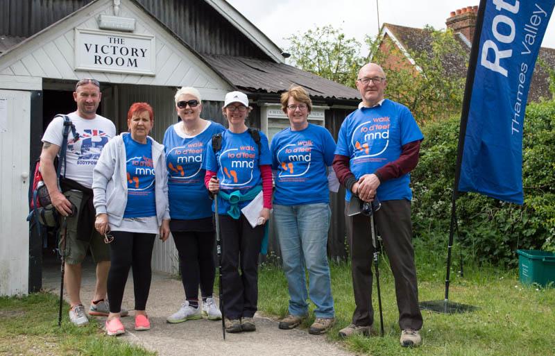 Charity Walk 2015 - Walkers supporting MND UK.