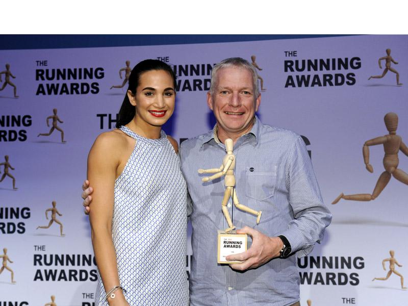 Mad Dog 10K Run Wins National Award. - Laura Wright with Mad Dog Run organiser Adrian Shandley