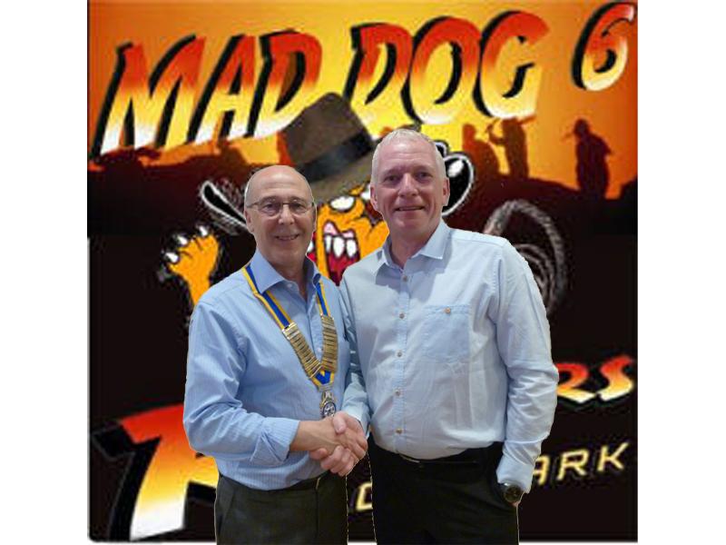 President Jeff MacCalman with Mad Dog Run organiser, Adrian Shandley
