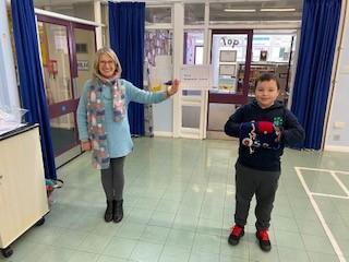 Maureen and Jack with the School's Dementia Certificate