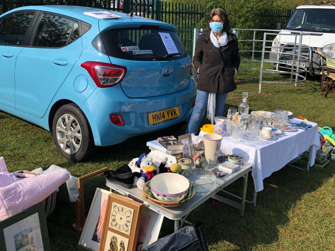 Maria at Car Boot Sale