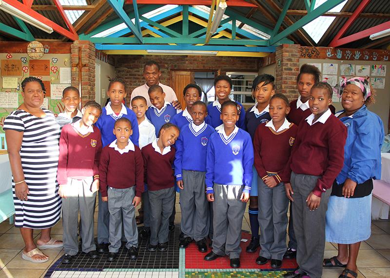 Child & Youth Care Centre children in their new uniforms