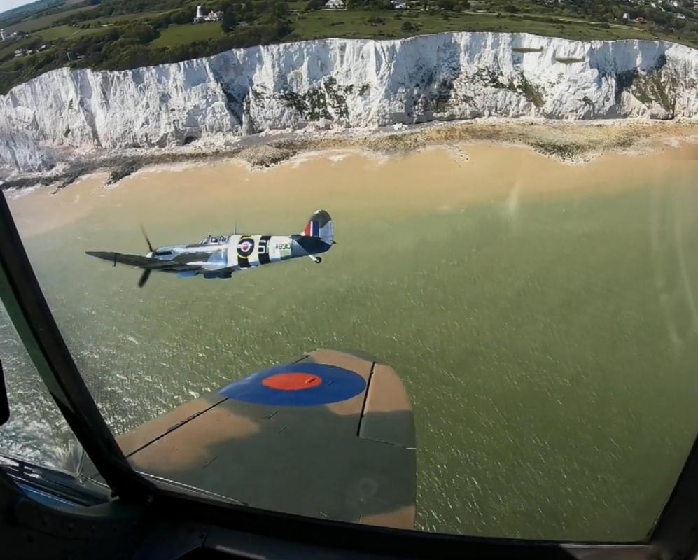 Spitfires Over the White Cliffs of Dover