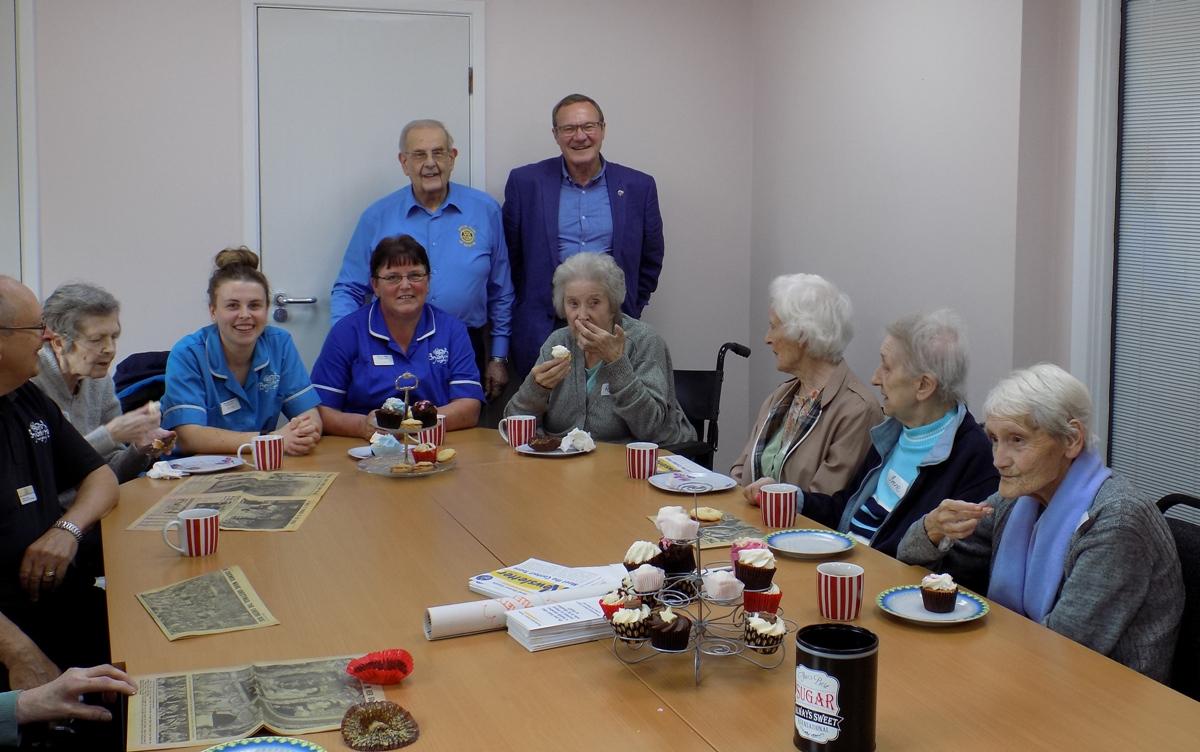 Len and Tony with some of the guests